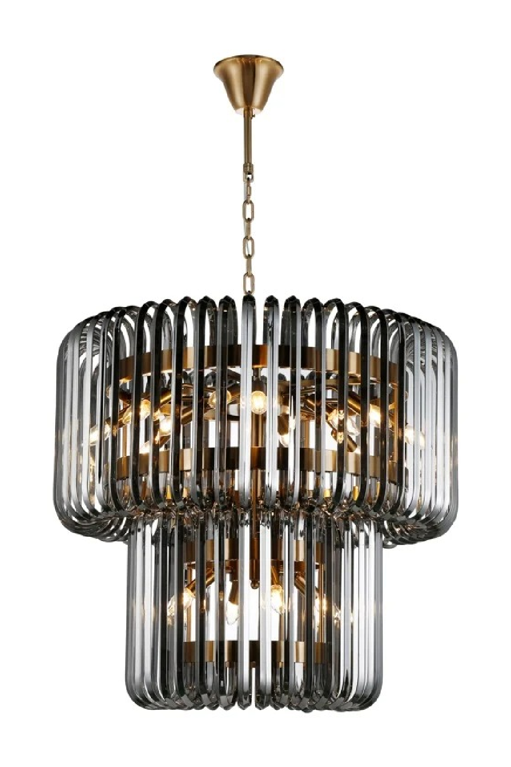 Smoked Glass Chandelier | Richmond Interiors Bryon | Oroa.com
