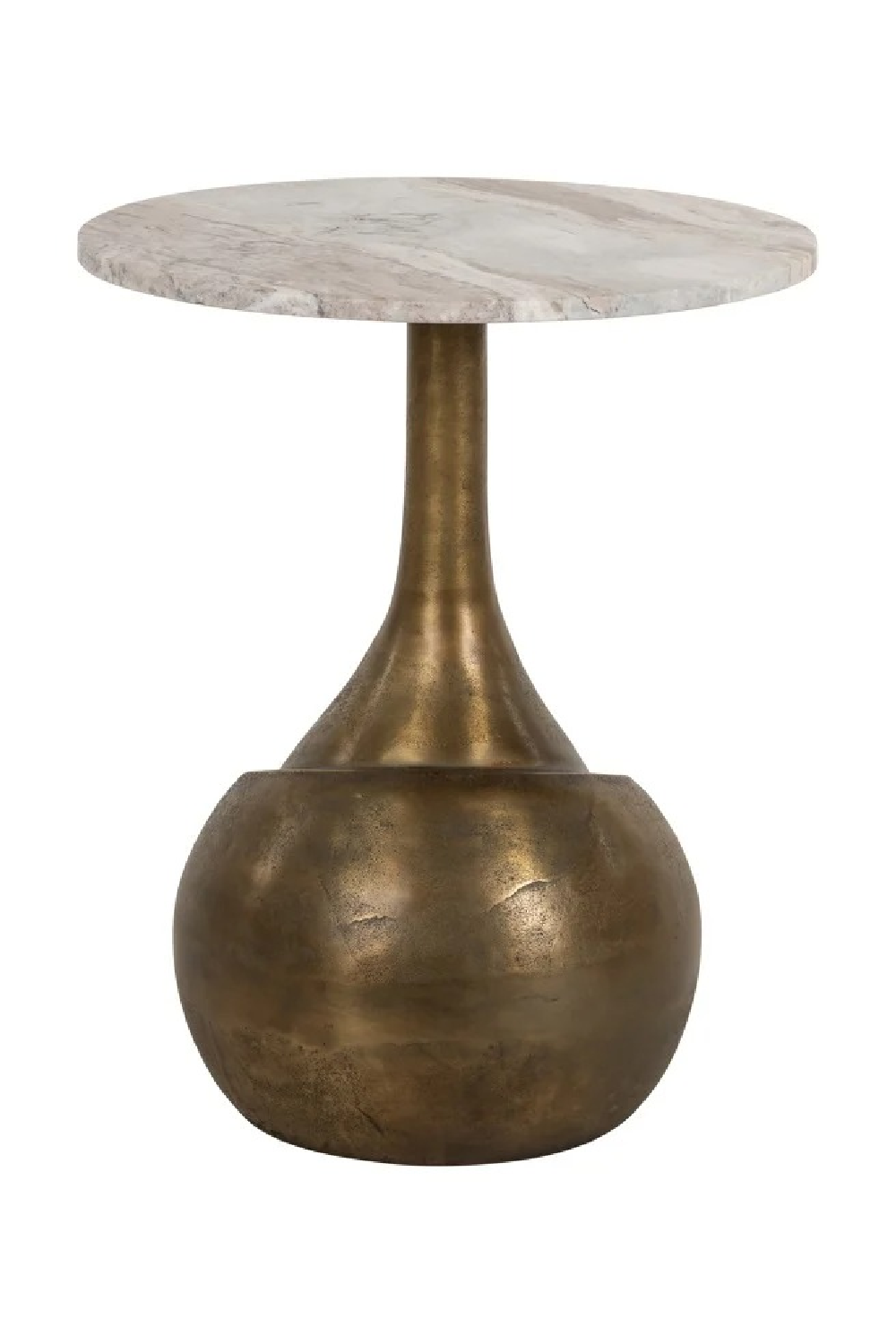 Brushed Gold Base End Table | Richmond Interiors Sia | Oroa.com