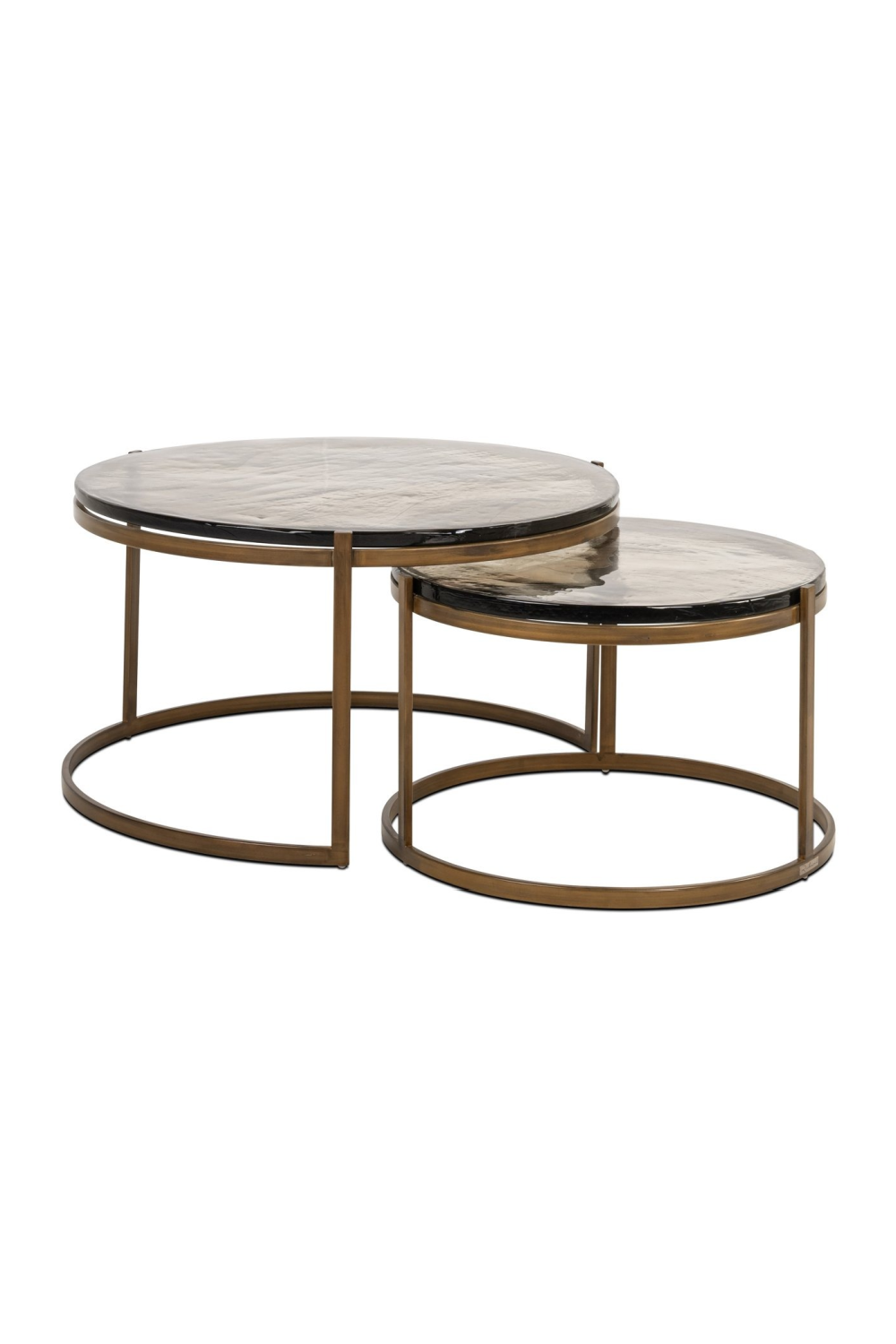 Cast Glass Nested Coffee Tables (2) | Richmond Interiors Cleo | Oroa.com