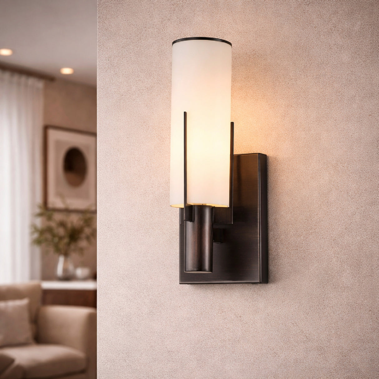 Cylindrical Glass Wall Lamp | Oroa.com