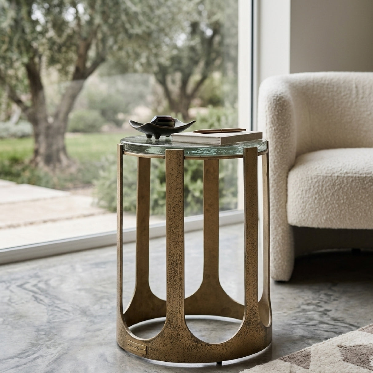 Gold Framed End Table | Oroa.com
