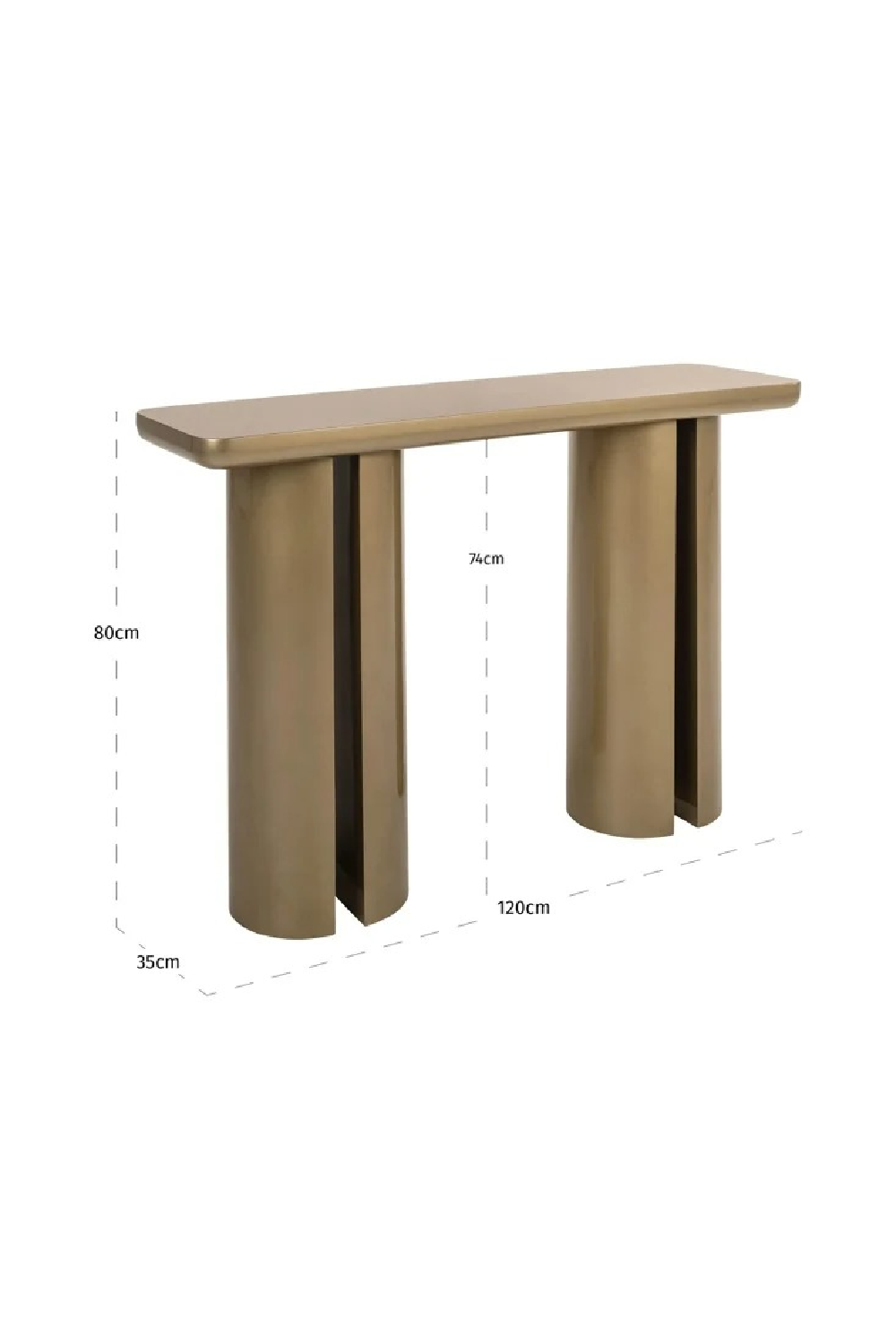 Cylindrical Legs Console Table | Richmond Interiors Whisker | Oroa.com