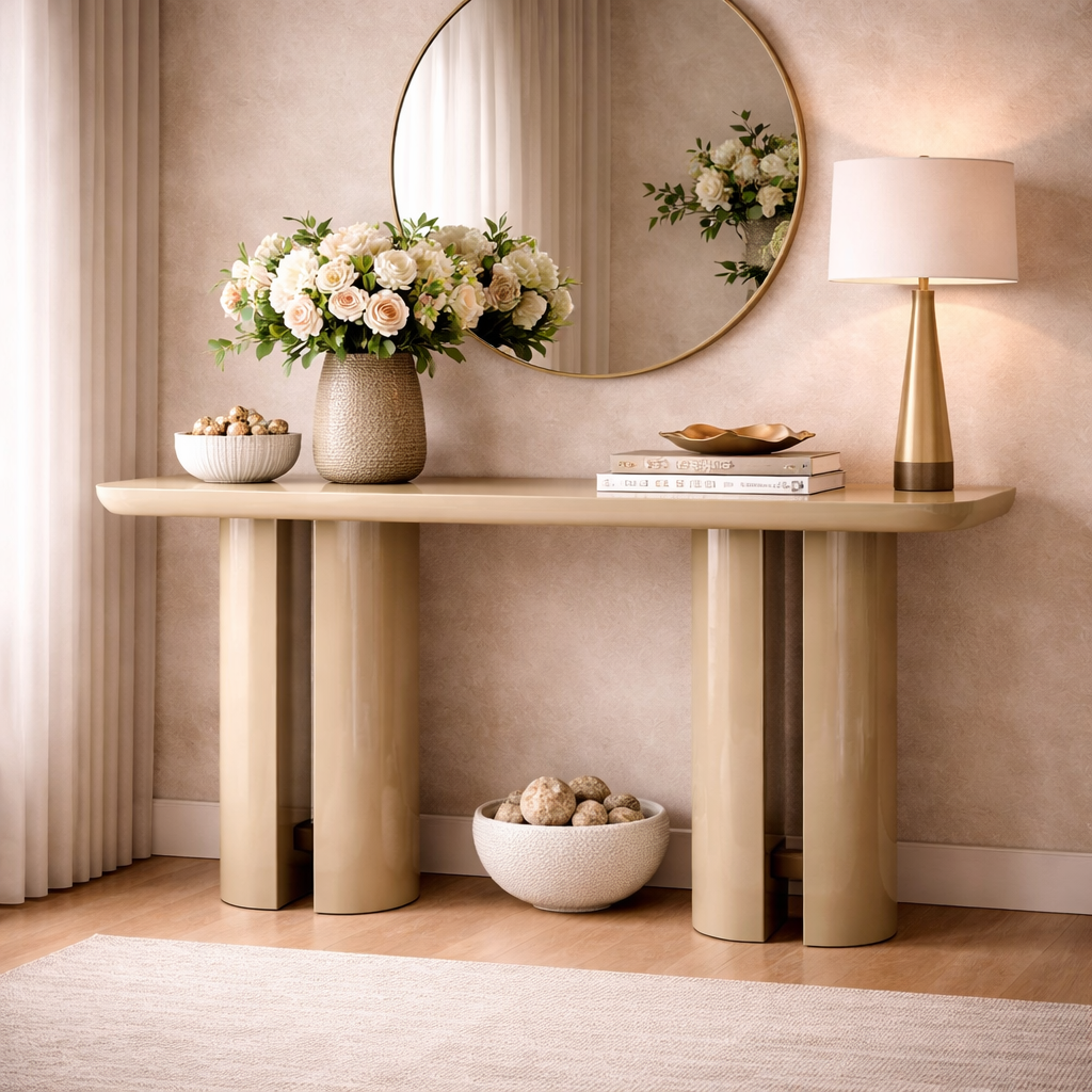 Cylindrical Legs Console Table | Oroa.com