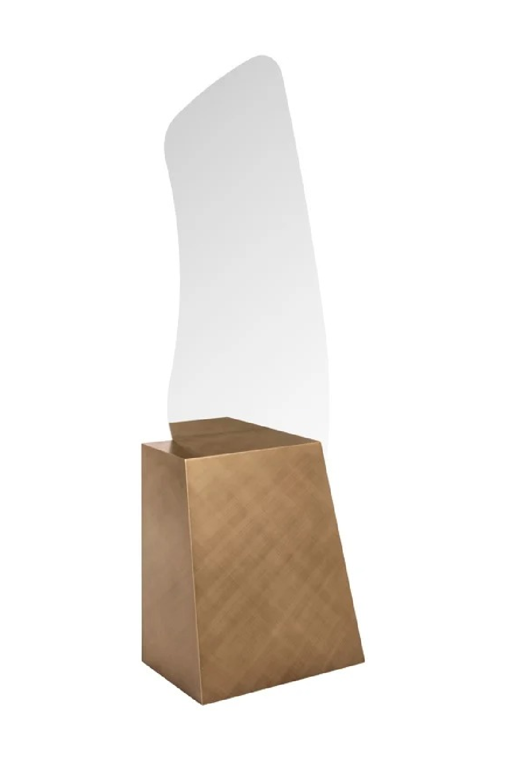 Brushed Gold Base Mirror | Richmond Interiors Mayla | Oroa.com