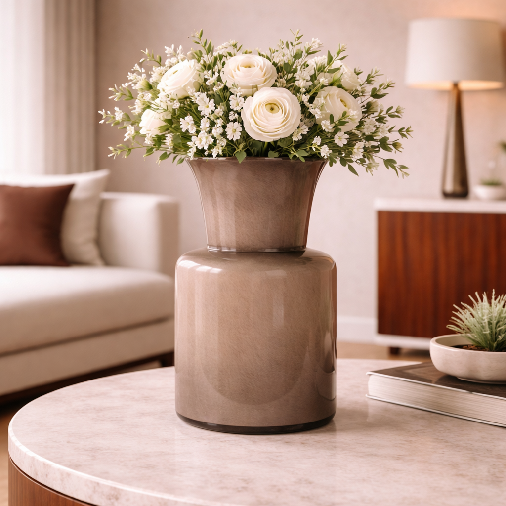 Brown Sculptural Glass Vase | Oroa.com