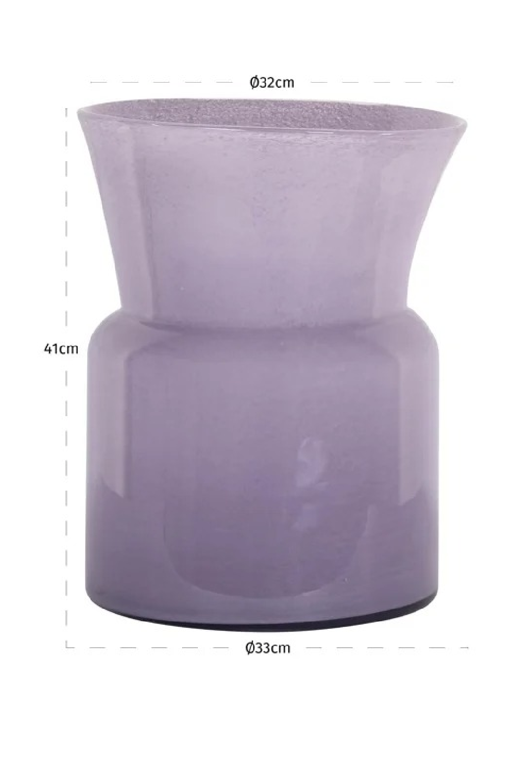 Purple Sculptural Glass Vase | Oroa.com