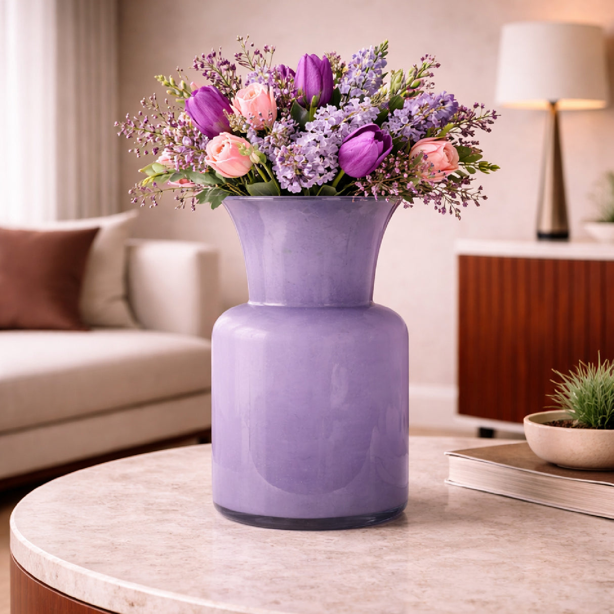 Purple Sculptural Glass Vase | Oroa.com