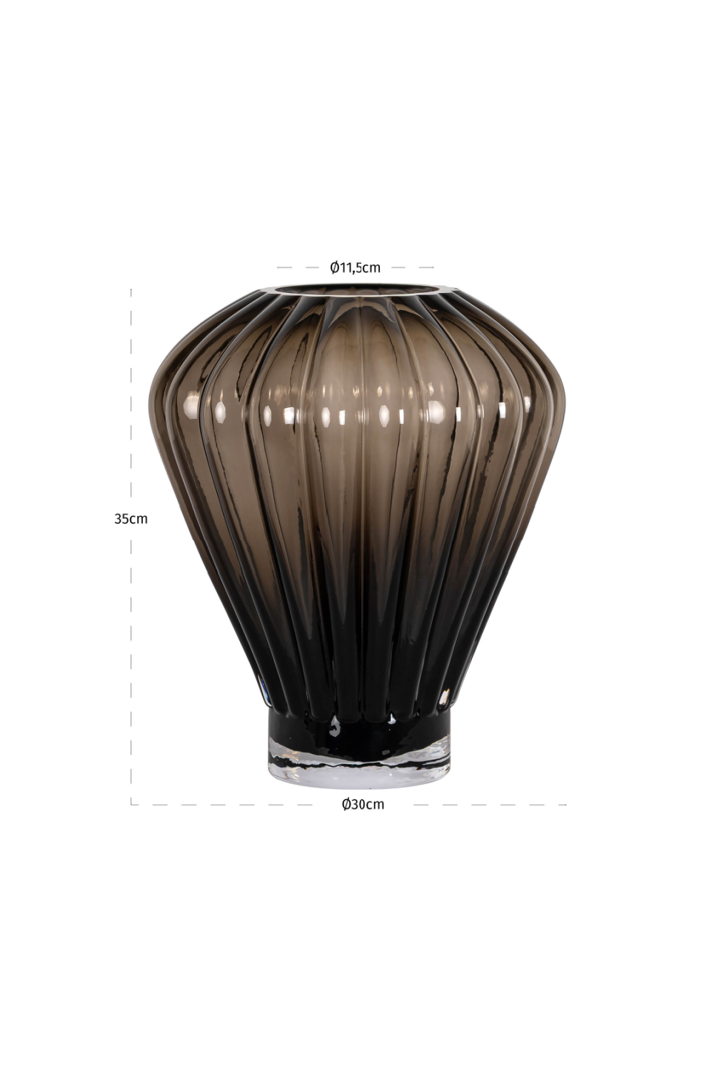 Brown Glass Vase | Oroa.com