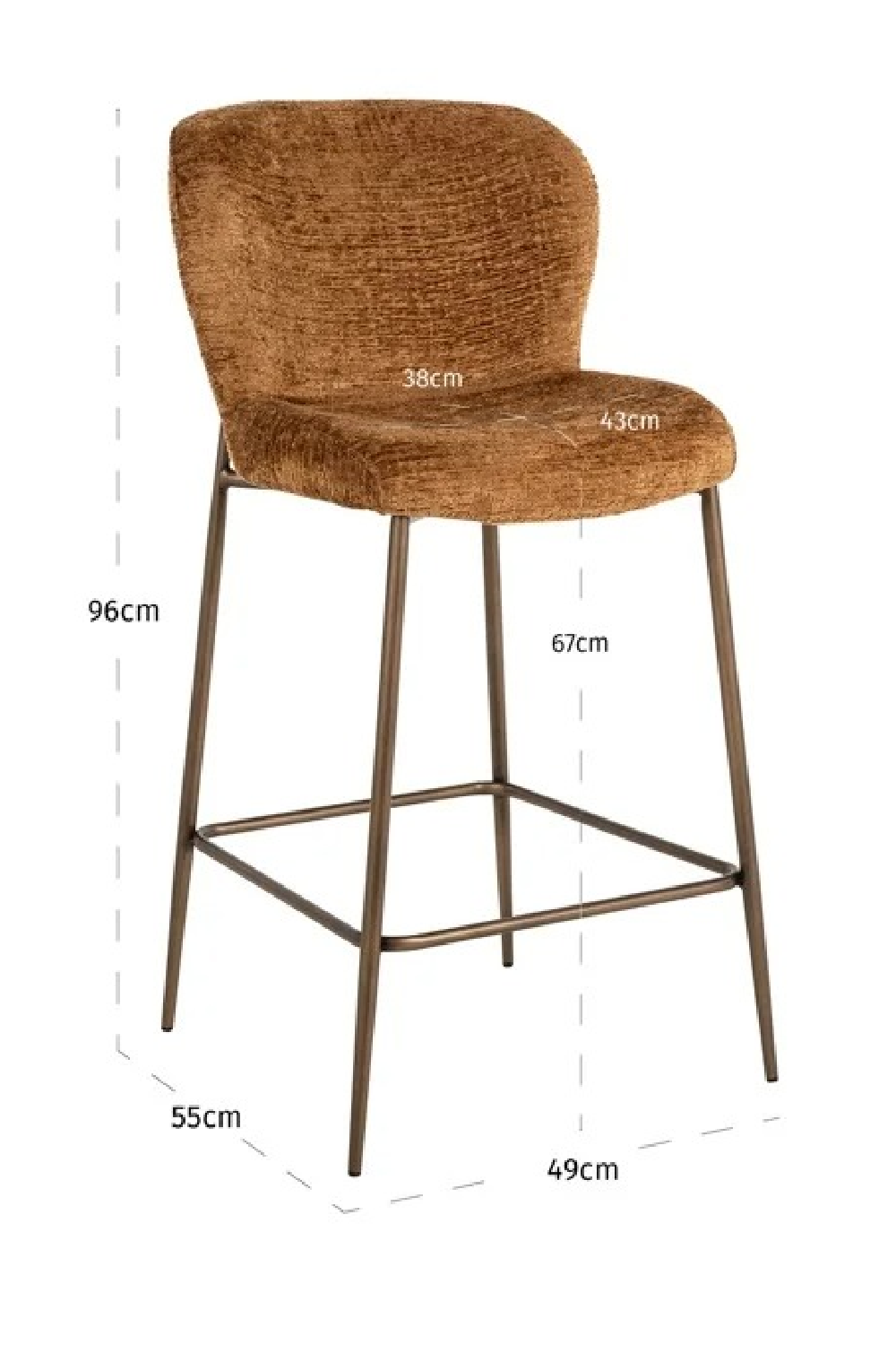 Upholstered Counter Stool | Richmond Interiors Odarby | Oroa.com