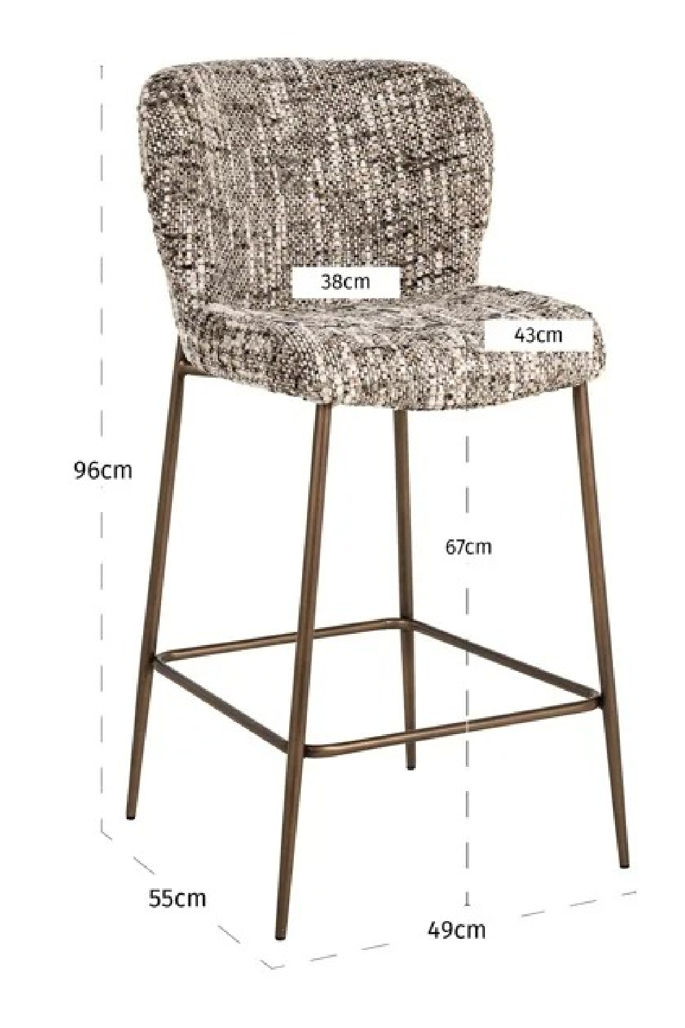 Upholstered Counter Stool | Oroa.com