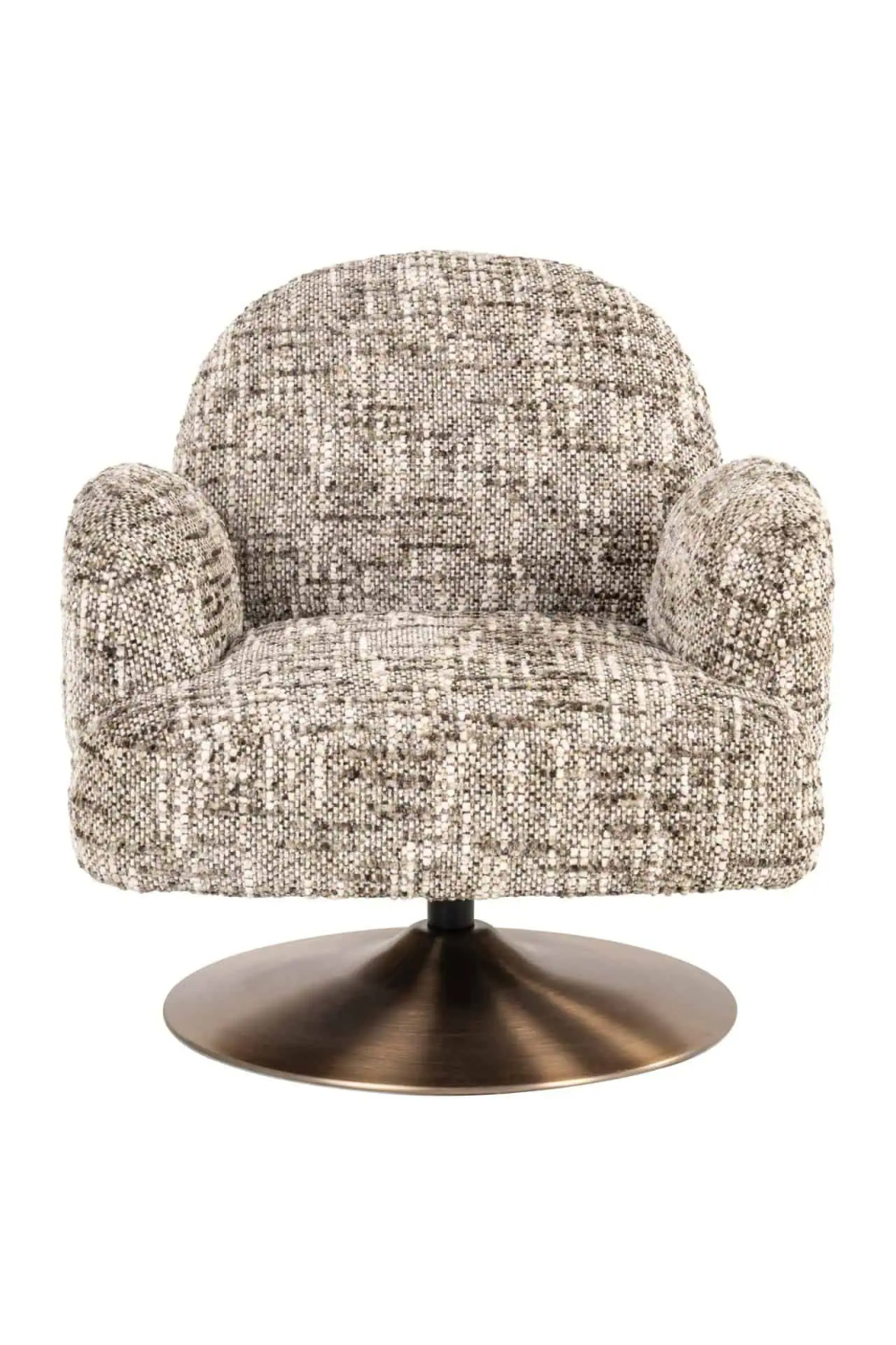 Brown Swivel Lounge Armchair | Richmond Interiors Kagney | Oroa.com