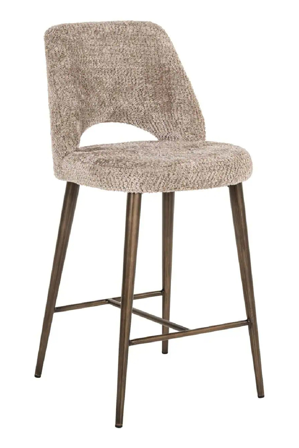 Beige Cut-Out Counter Stool | Oroa.com