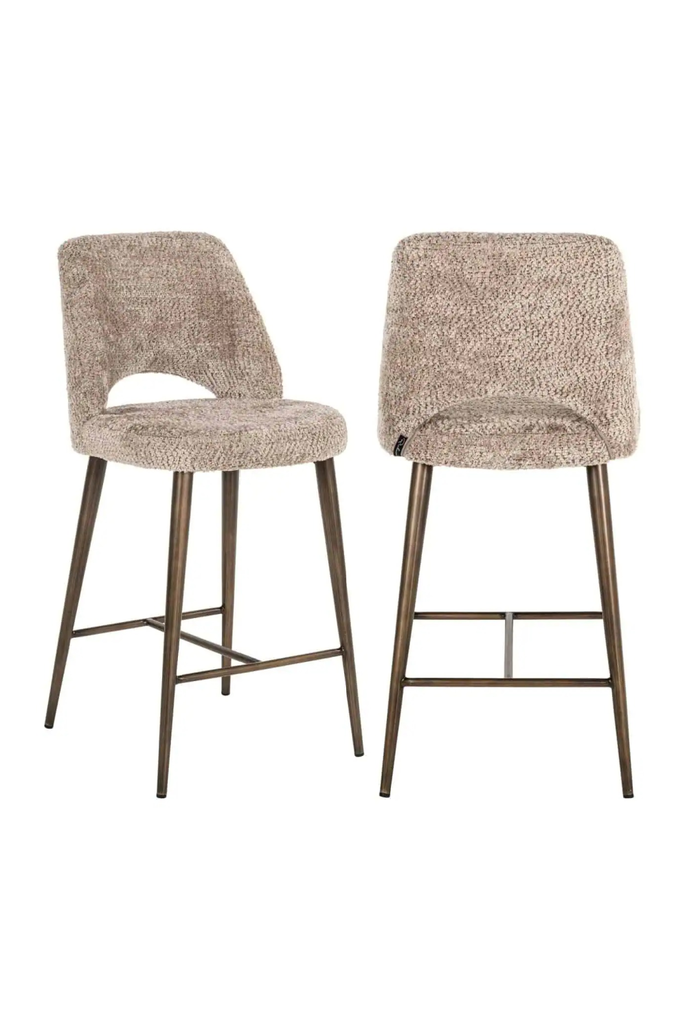 Beige Cut-Out Counter Stool | Richmond Interiors Delphine | Oroa.com