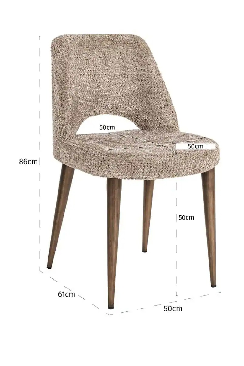 Cut-Out Cream Dining Chairs (2) | Richmond Interiors Delphine