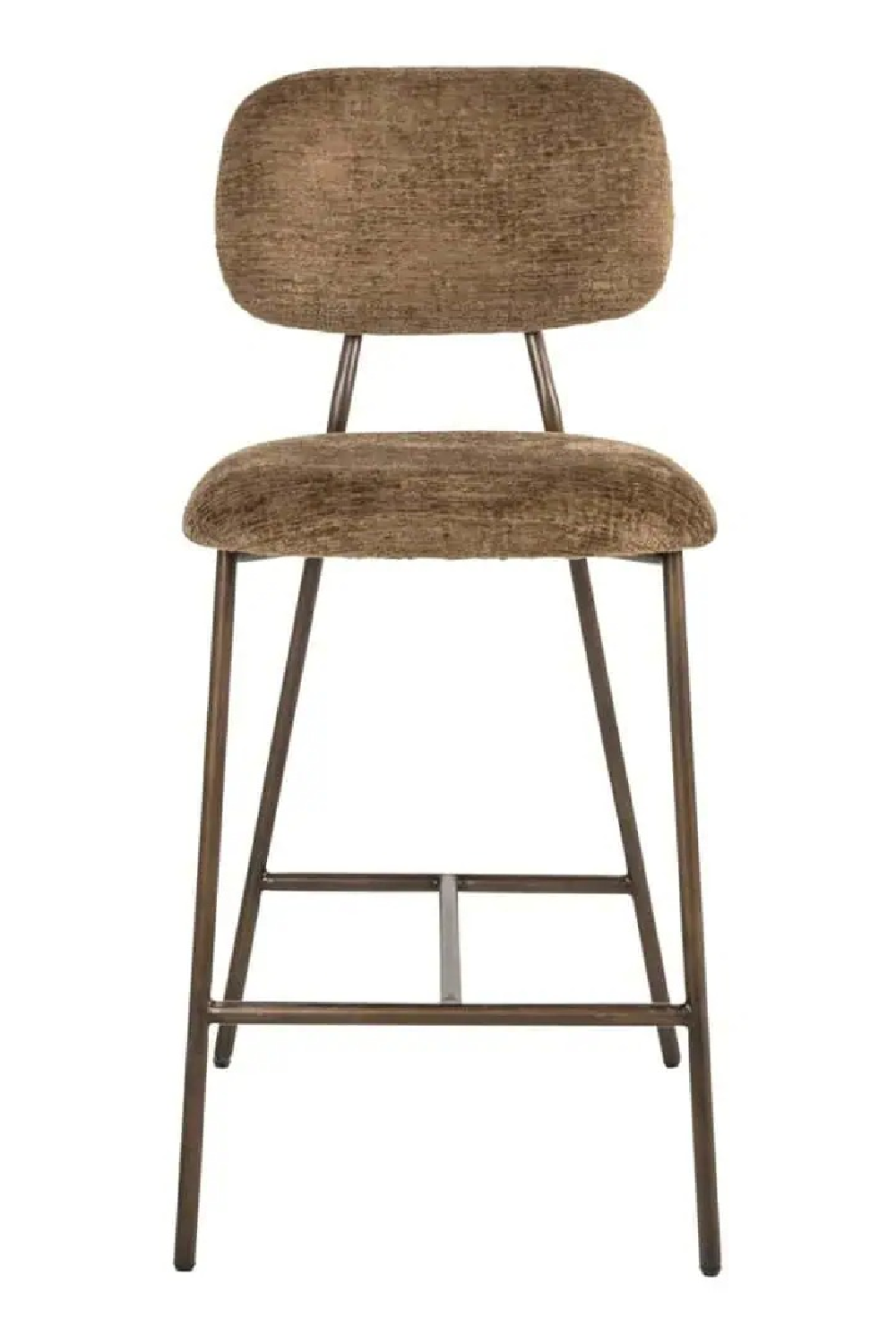Brown Fabric Counter Stools (2) | Richmond Interiors Xenia | Oroa.com