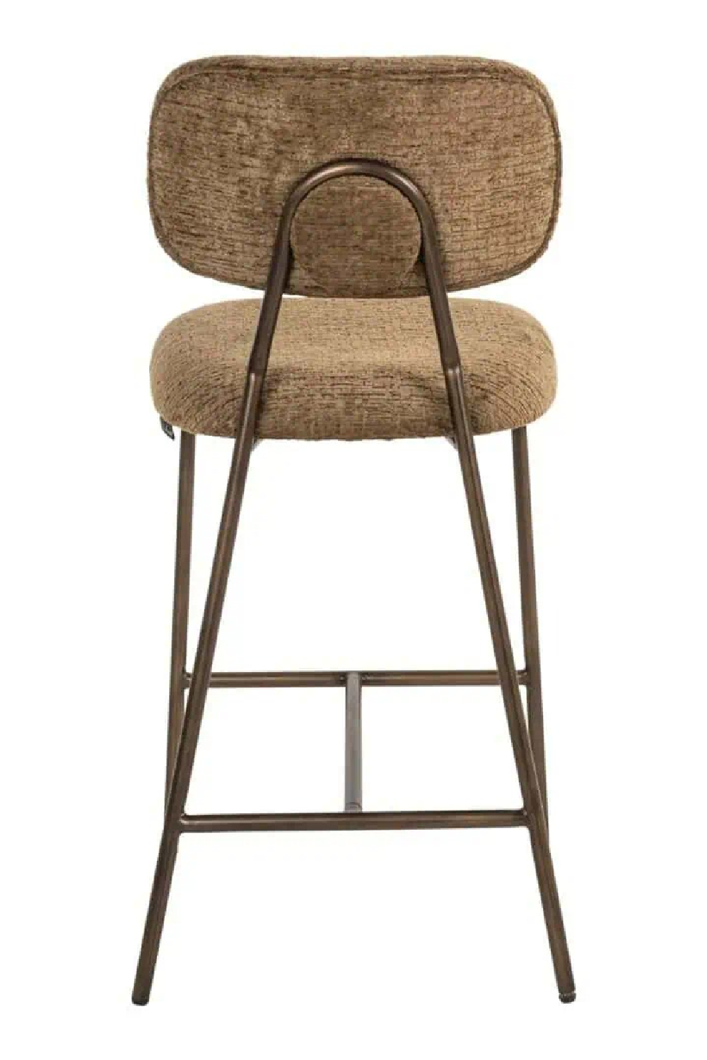 Brown Fabric Counter Stools (2) | Richmond Interiors Xenia | Oroa.com