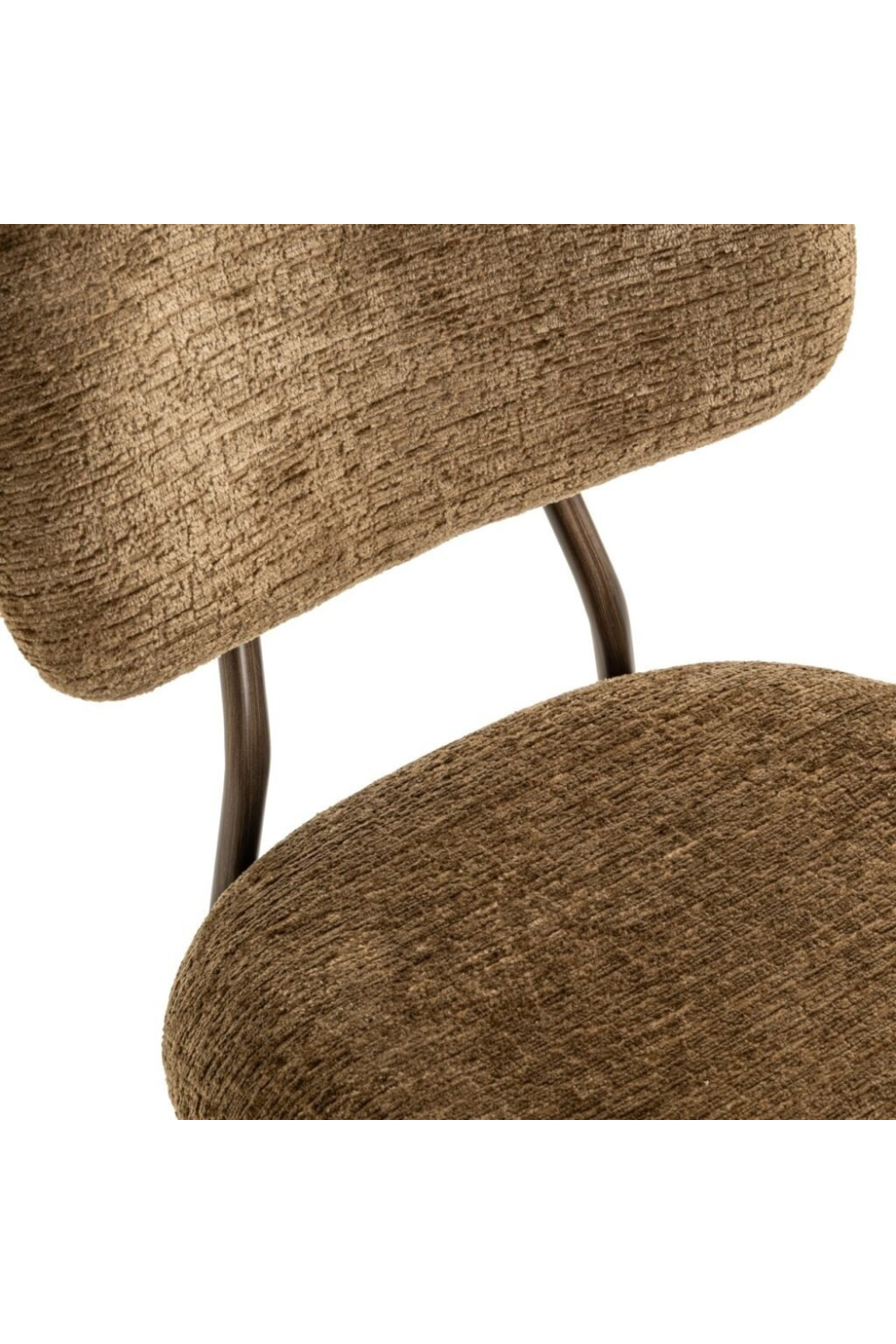 Brown Fabric Counter Stools (2) | Oroa.com