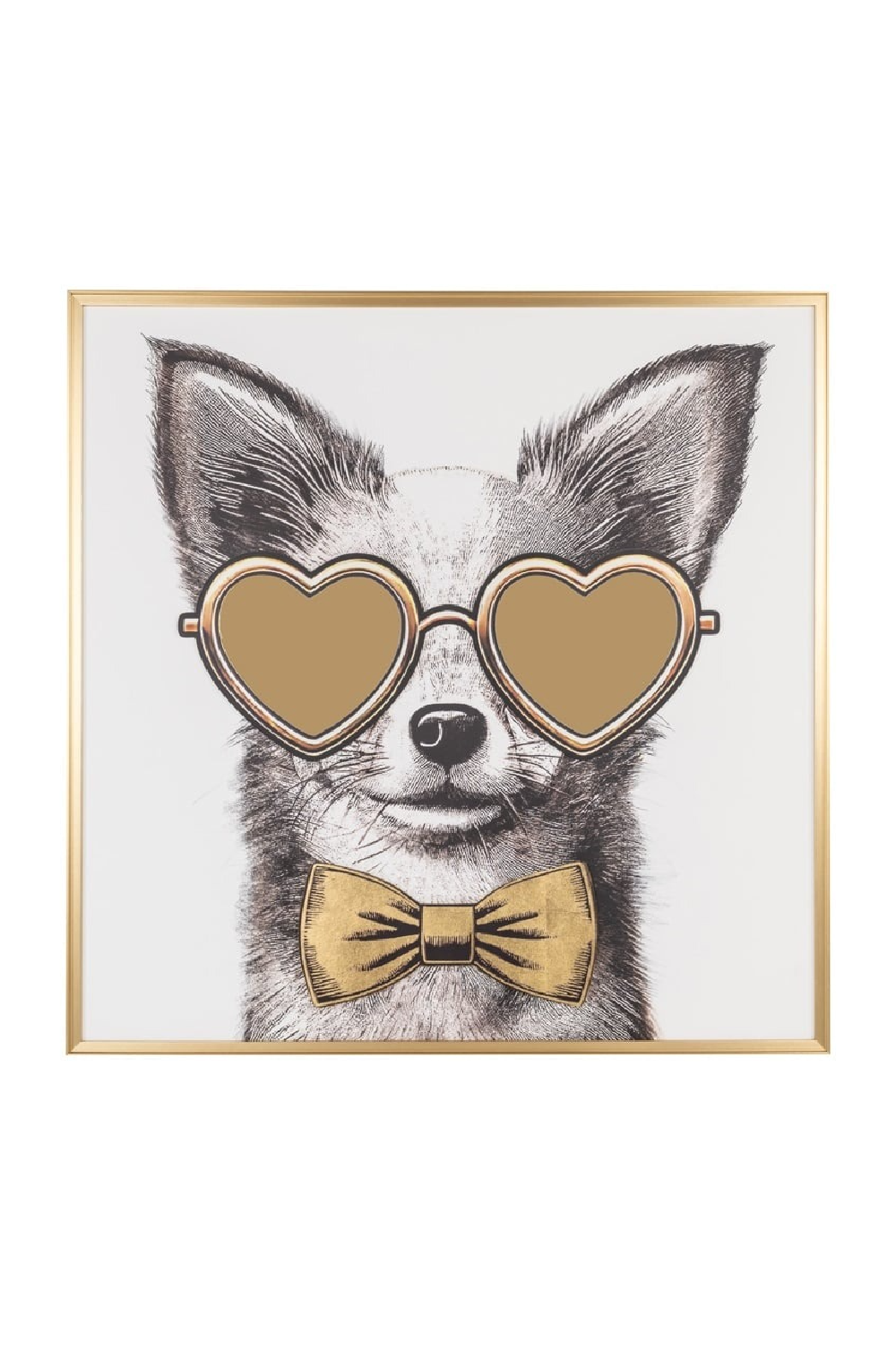 Bespectacled Dog Wall Art | Richmond Interiors Bodhy | Oroa.com
