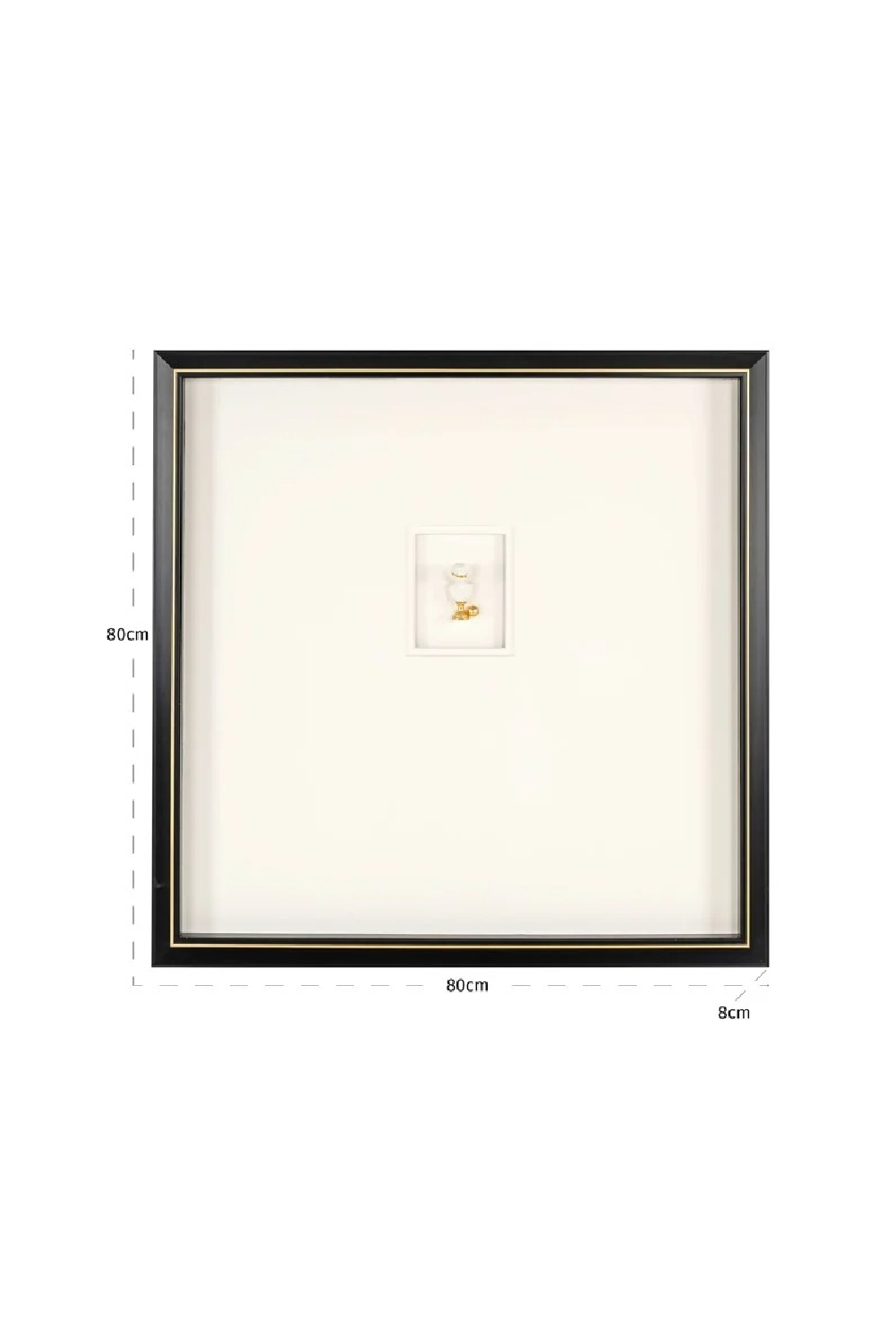 White Framed Sculpture Wall Art | Richmond Interiors Hanna | Oroa.com