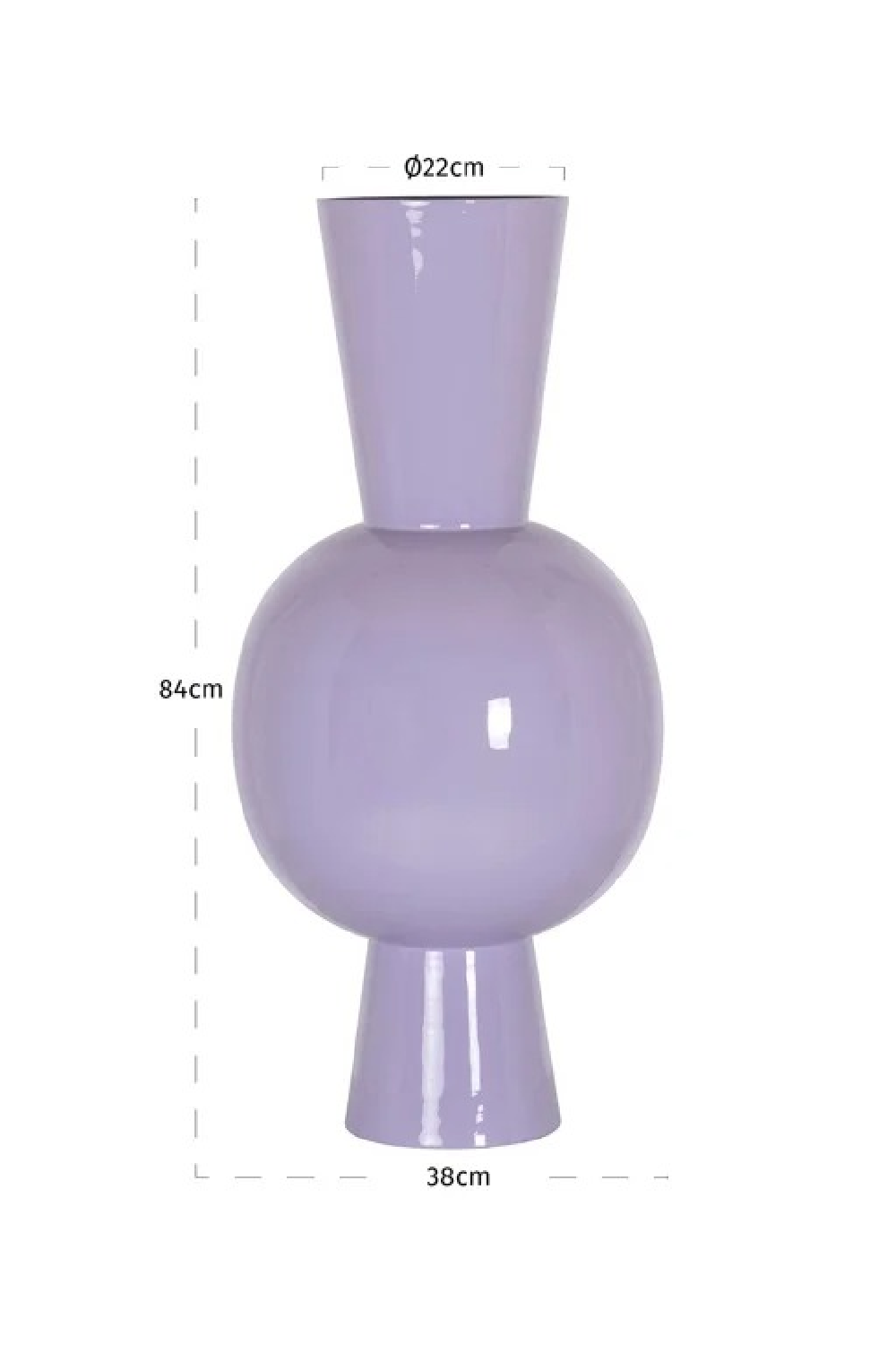Purple Double Conical Sphere Vase | Oroa.com