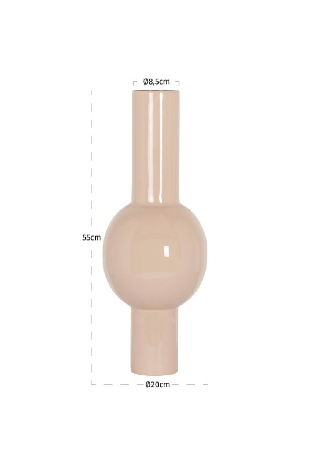 Blue Tubular Enamel Vase | Oroa.com