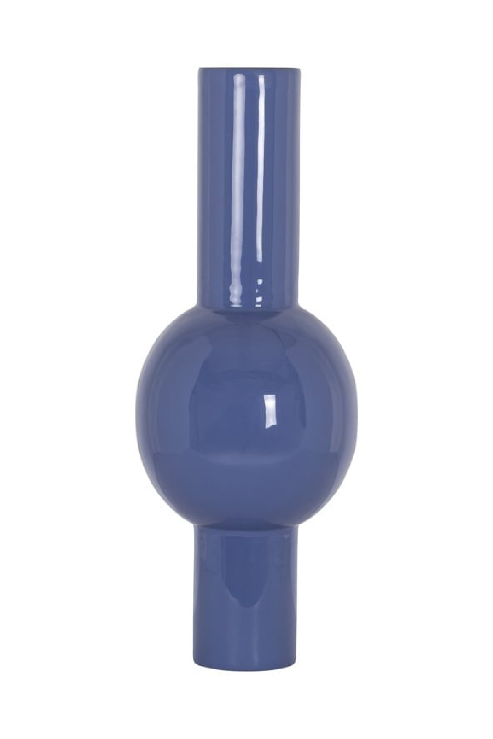 Blue Tubular Enamel Vase | Richmond Interiors Novar | Oroa.com