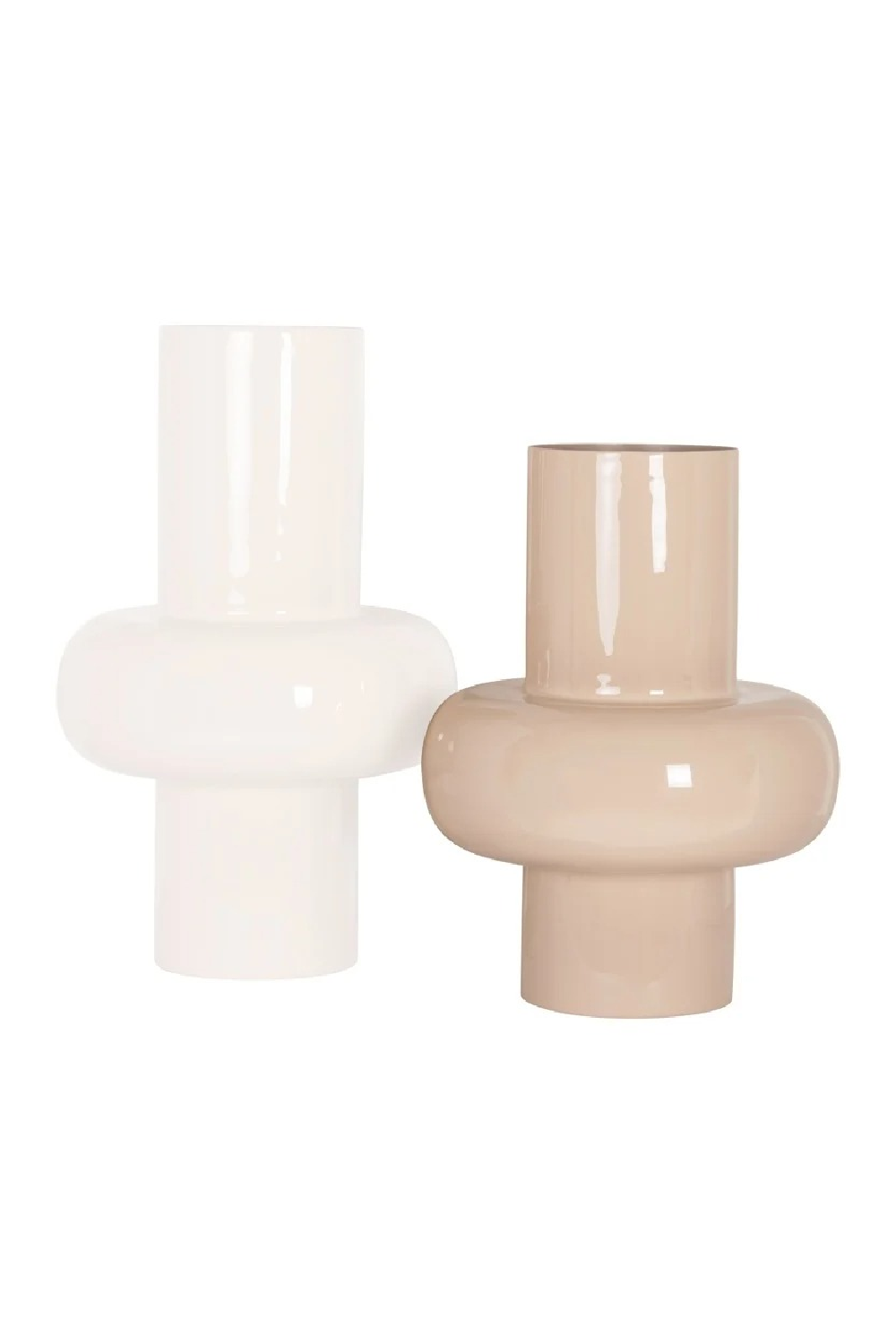 Modern European furniture - Cream Enamel Vase - www.oroa.com | Oroa.com
