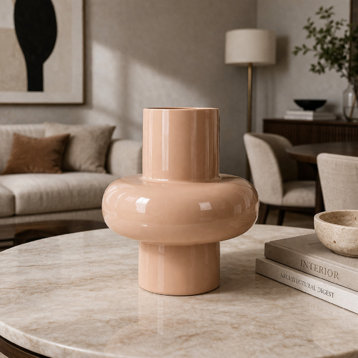 Salmon Pink Vase | Oroa.com