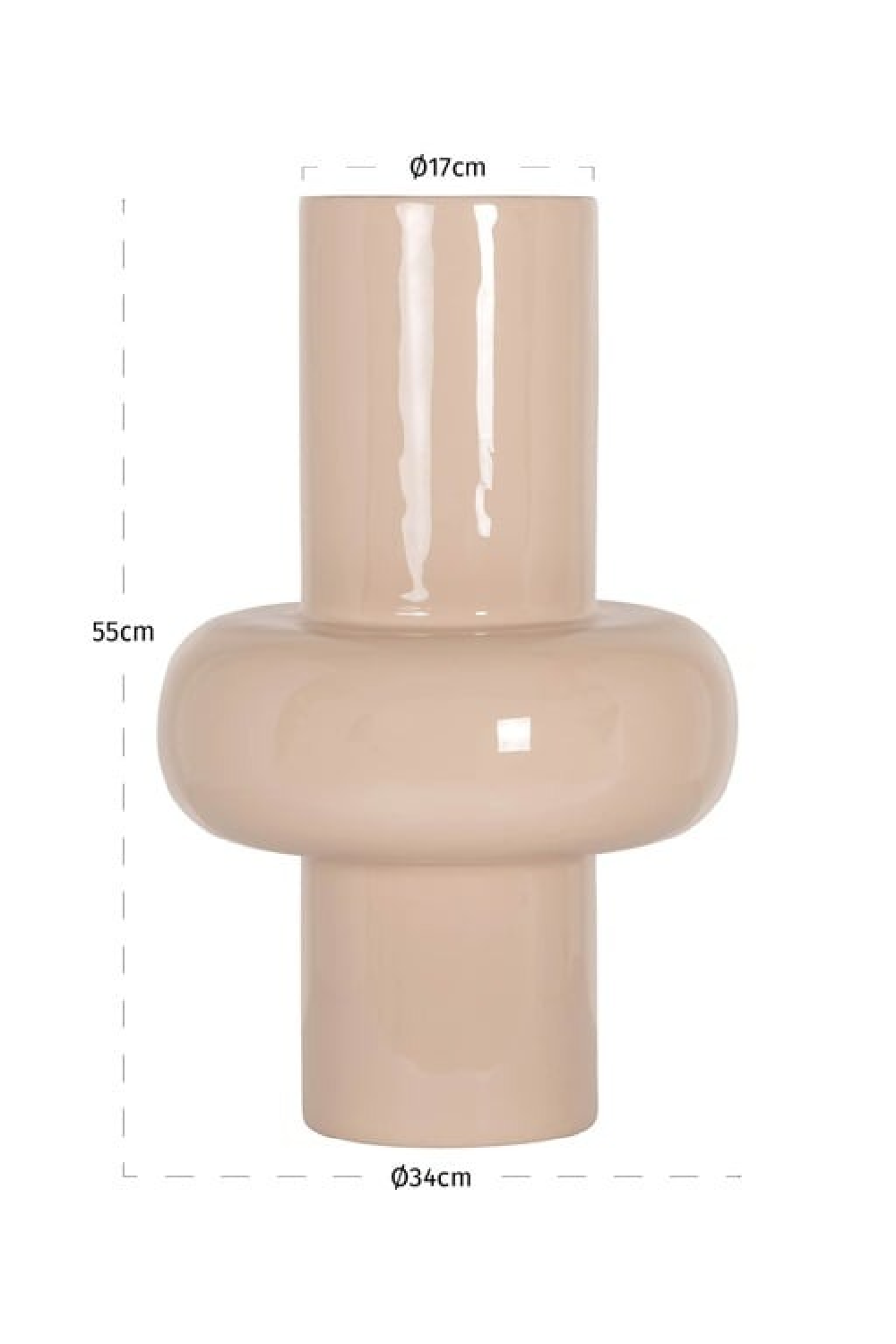 Modern European furniture - Cream Enamel Vase - www.oroa.com | Oroa.com