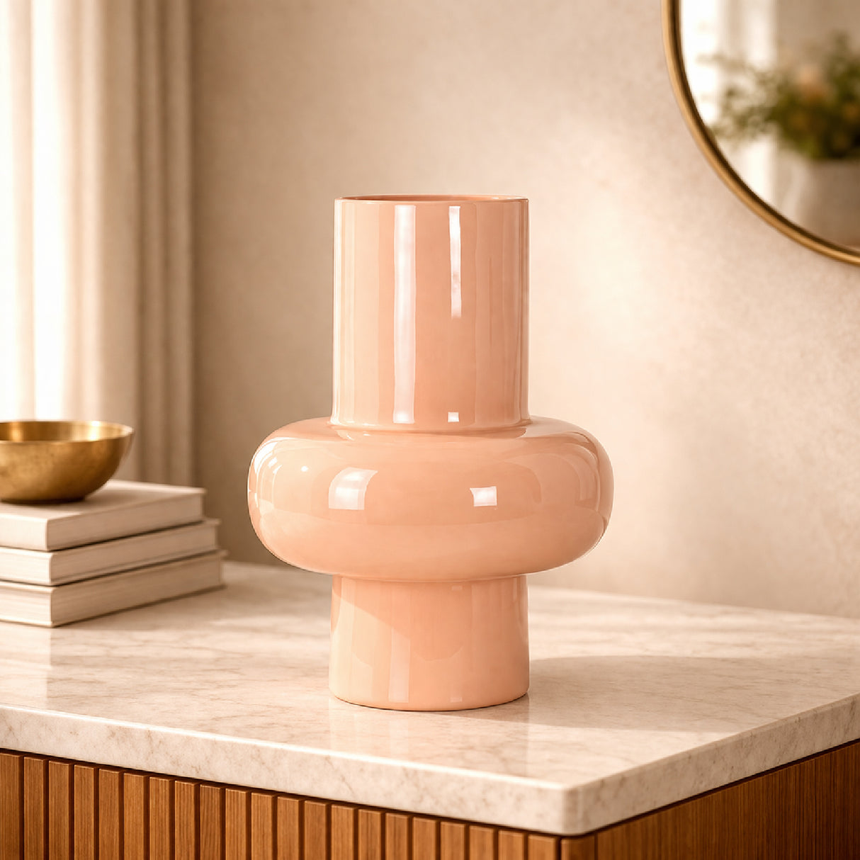 Salmon Pink Vase | Oroa.com