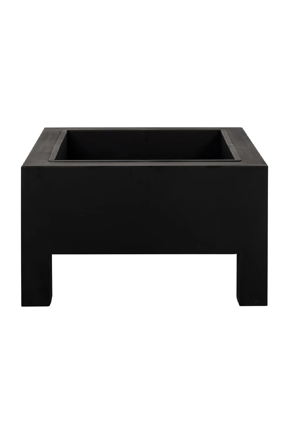 Black Square Fire Pit | Oroa.com