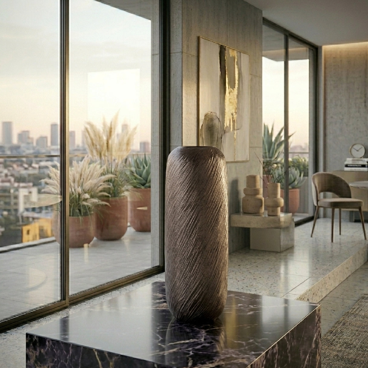 Smoke Aluminum Vase | Oroa.com