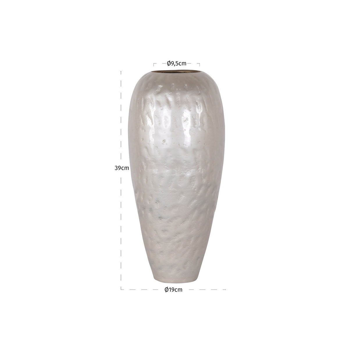 White Aluminum Vase | Oroa.com