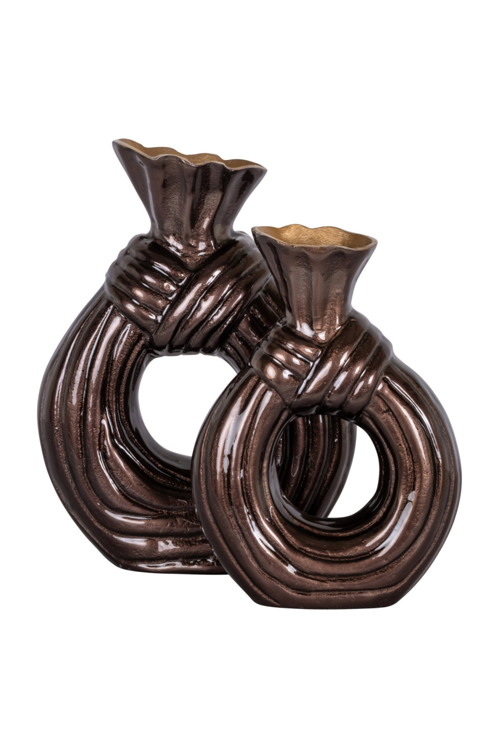 Dark Brown Aluminum Vase | Richmond Interiors Suen | Oroa.com