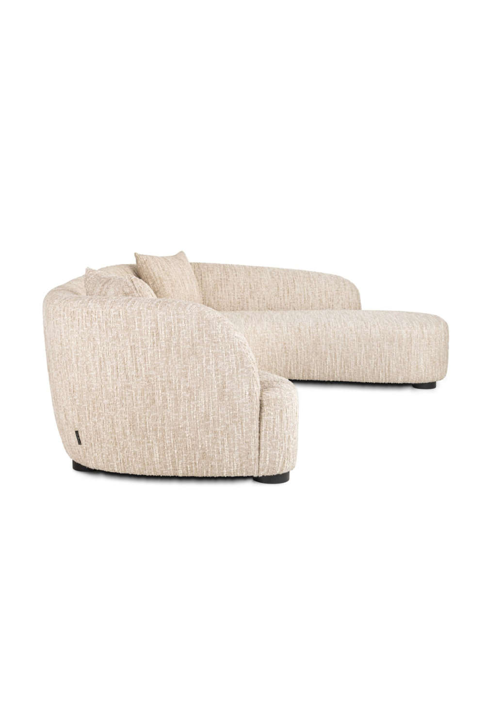 Beige Curved Lounge Sofa | Richmond Interiors Pandora | Oroa.com