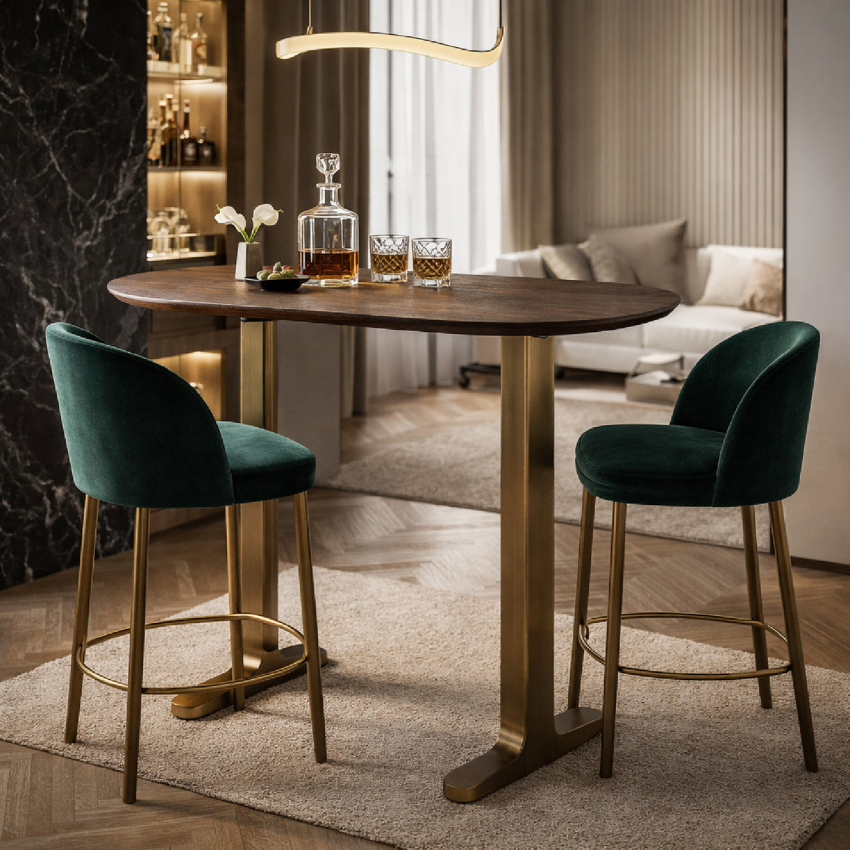 Brown Mango Wood Bar Table | Oroa.com