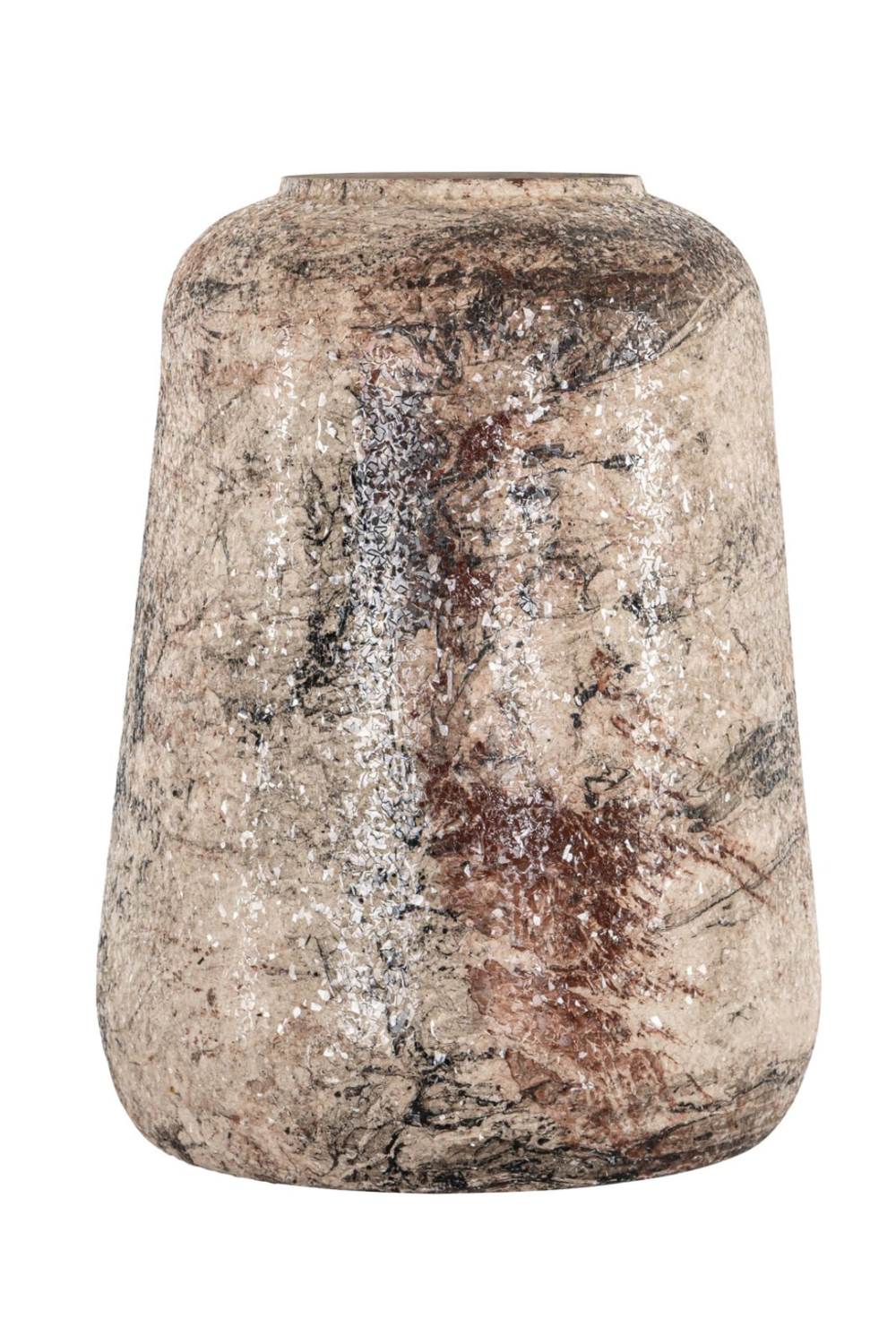 Modern European furniture - Beige Iron Vase - www.oroa.com | Oroa.com