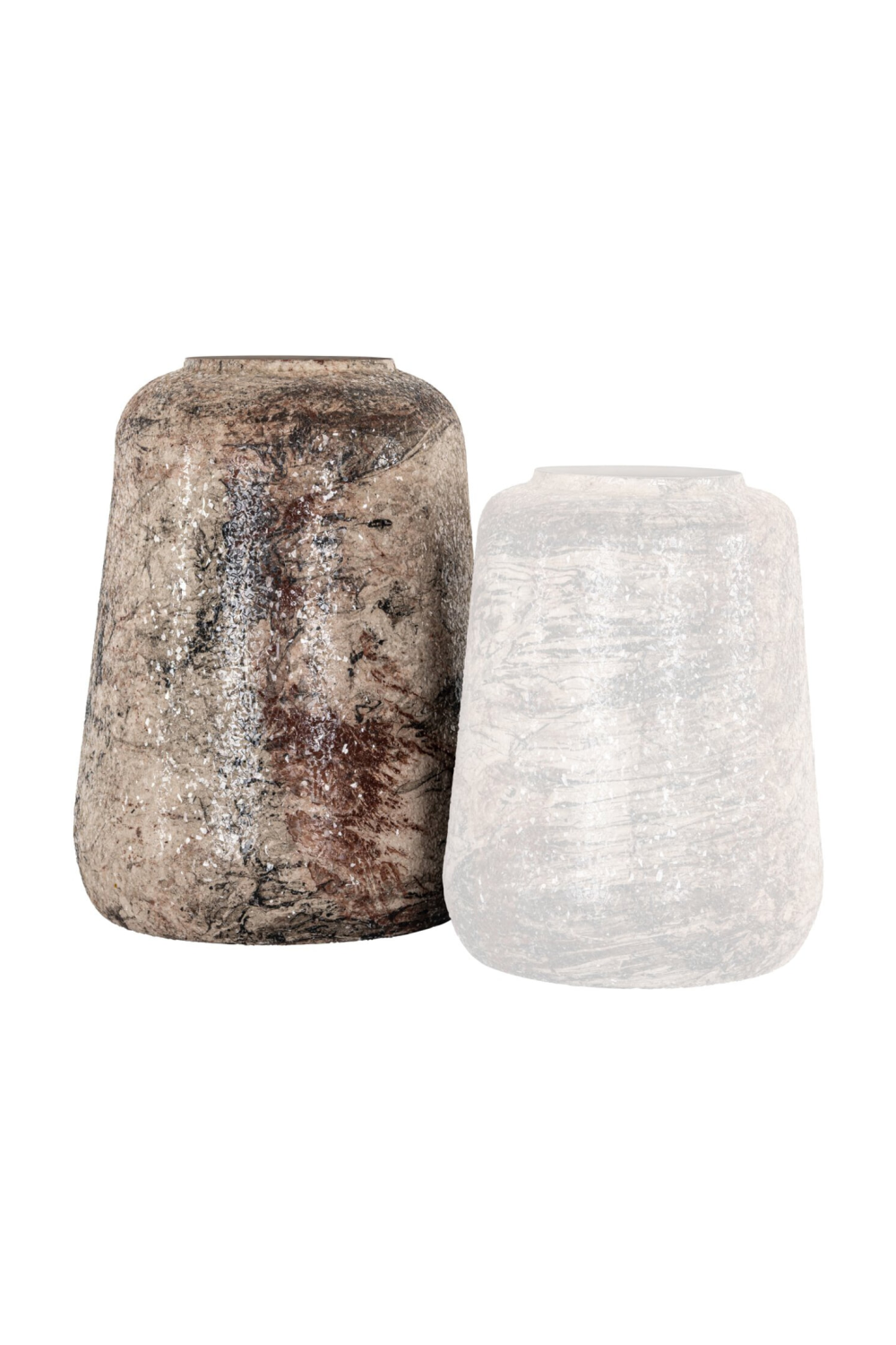 Modern European furniture - Beige Iron Vase - www.oroa.com | Oroa.com