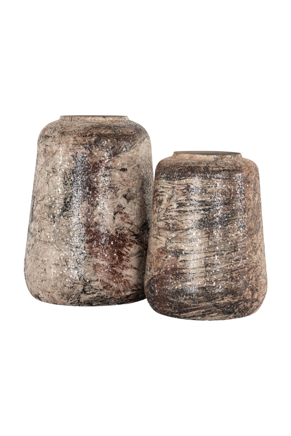 Modern European furniture - Beige Iron Vase - www.oroa.com | Oroa.com