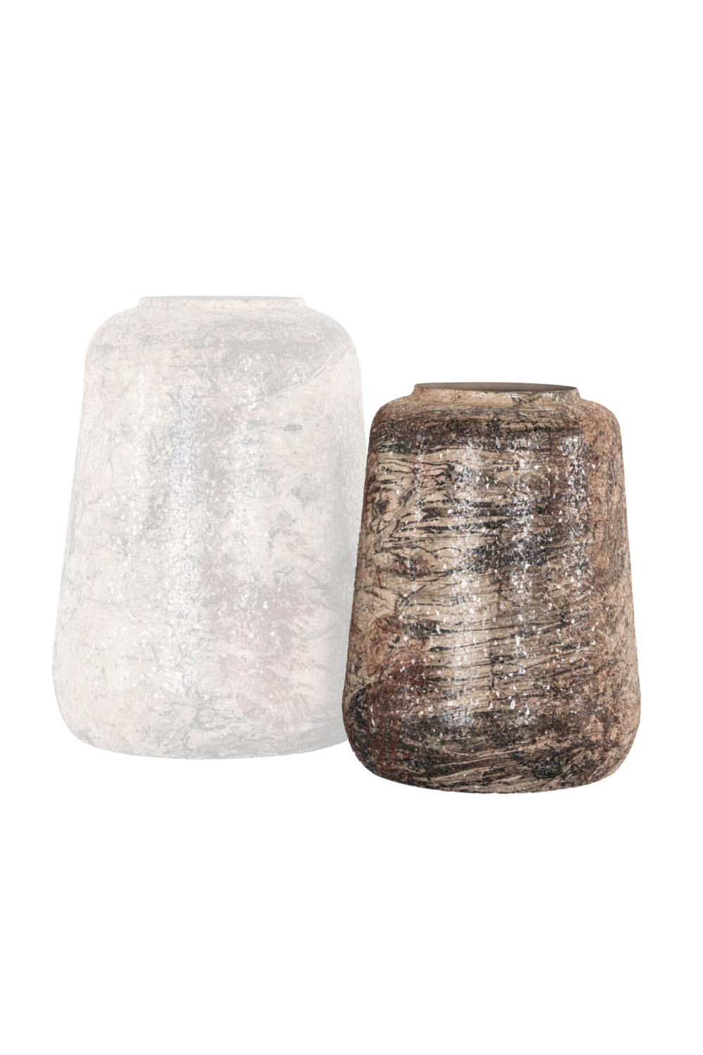 Modern European furniture - Beige Iron Vase - www.oroa.com | Oroa.com