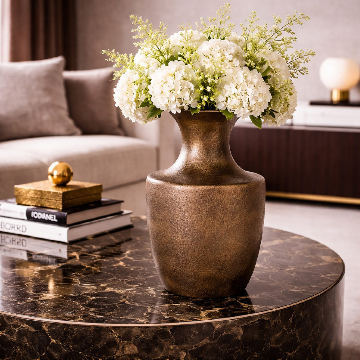 Textured Gold Vase | Oroa.com
