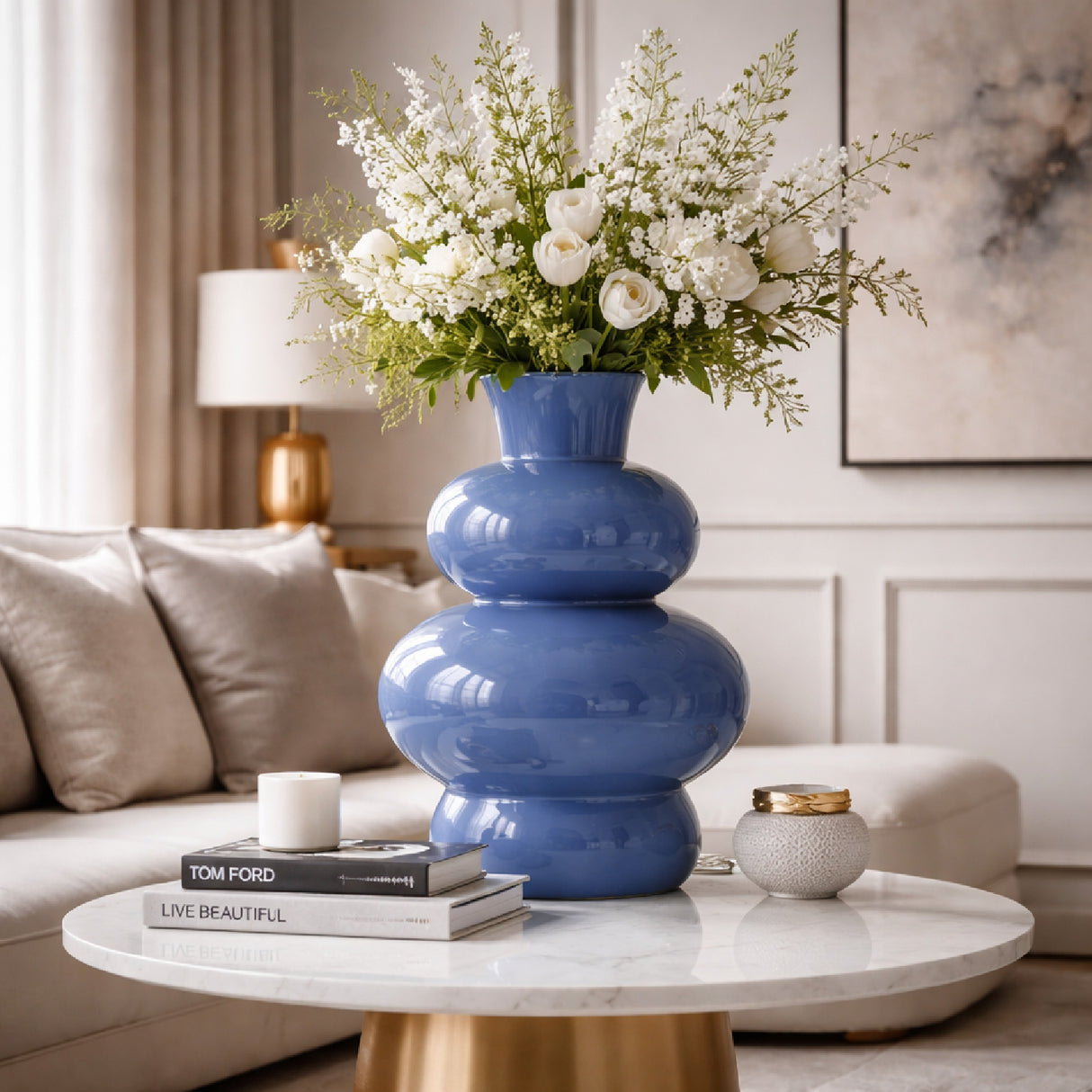 Blue Iron Vase | Oroa.com
