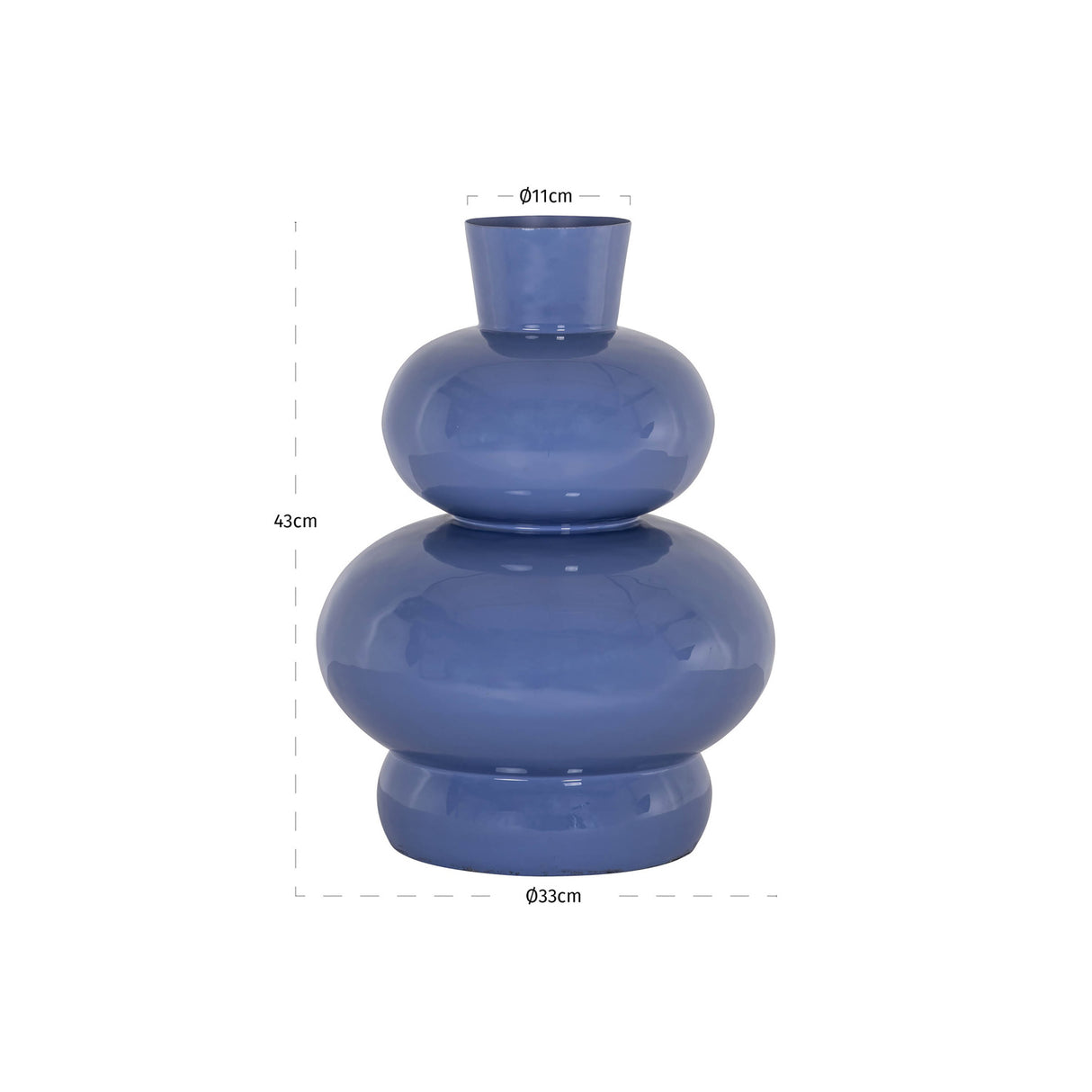 Blue Iron Vase | Oroa.com
