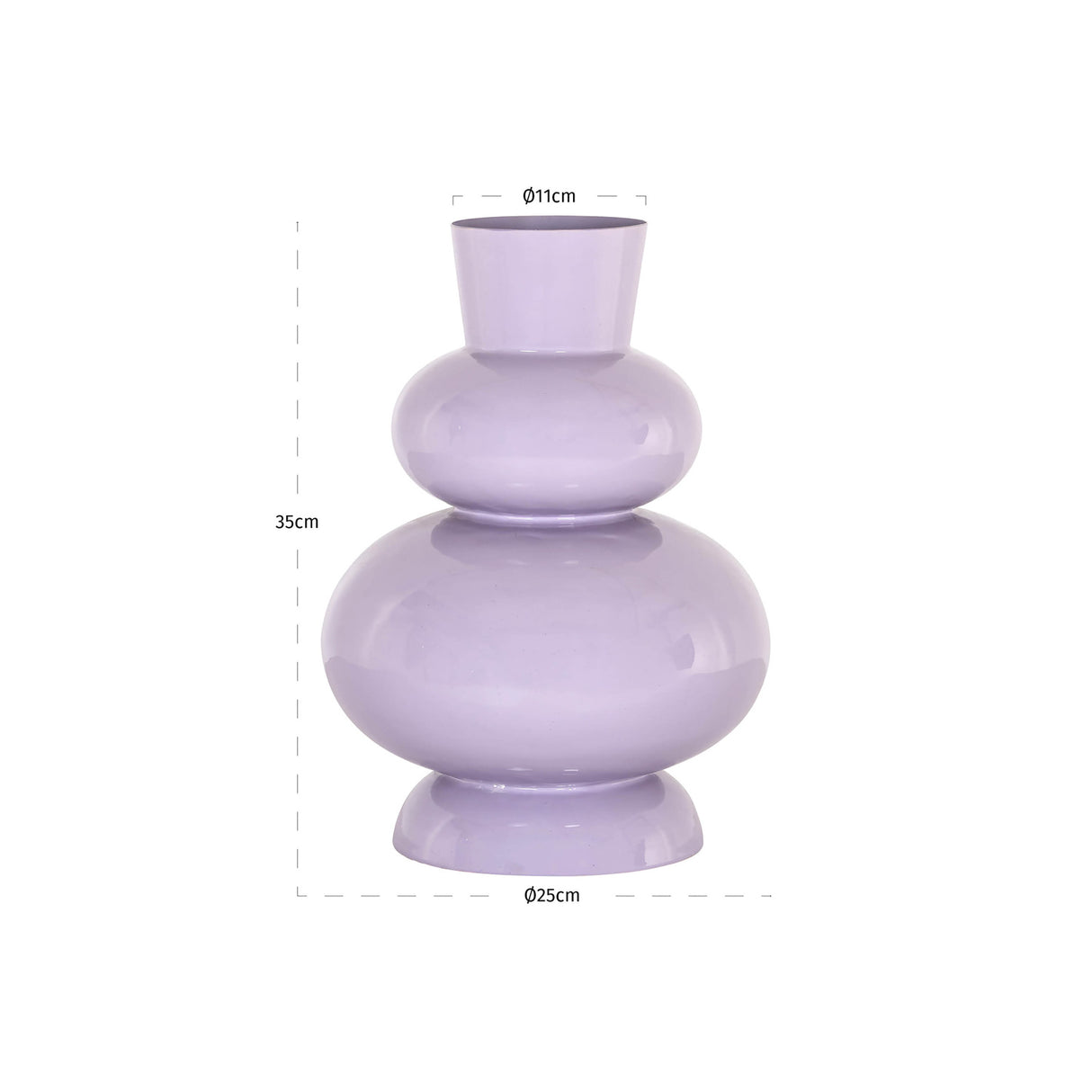 Glossy Lavender Vase | Oroa.com