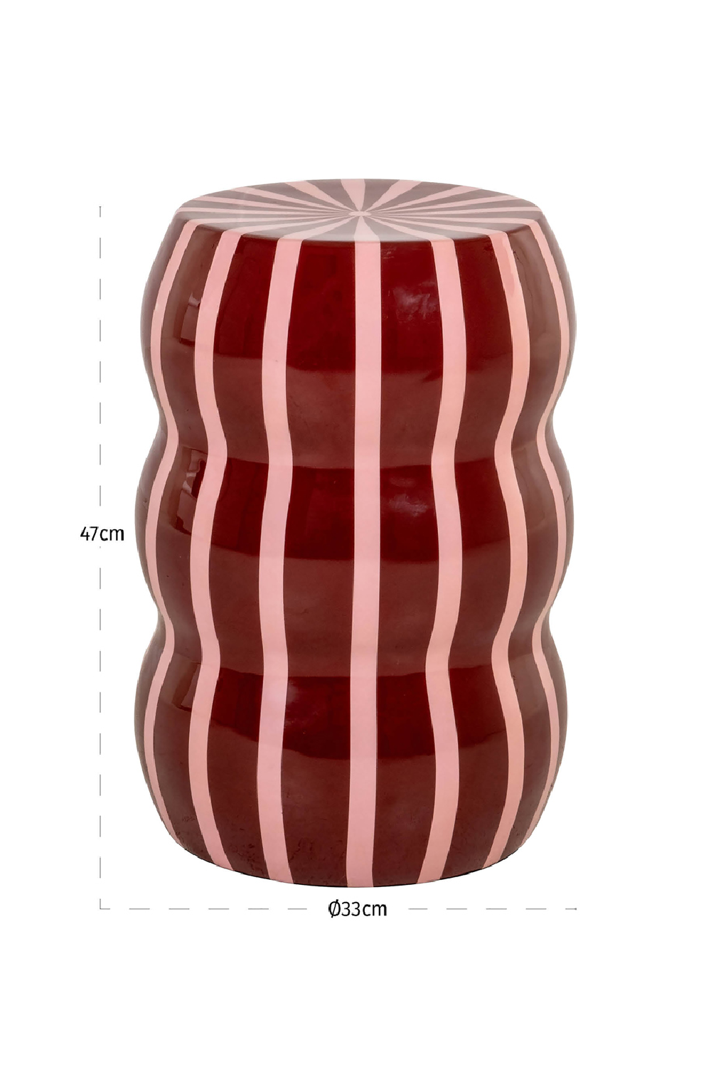 Stripes Iron Side Table | Richmond Interiors Boyd | Oroa.com