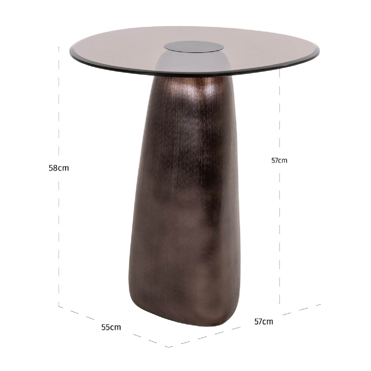 Modern European furniture - Bronze End Table - www.oroa.com | Oroa.com