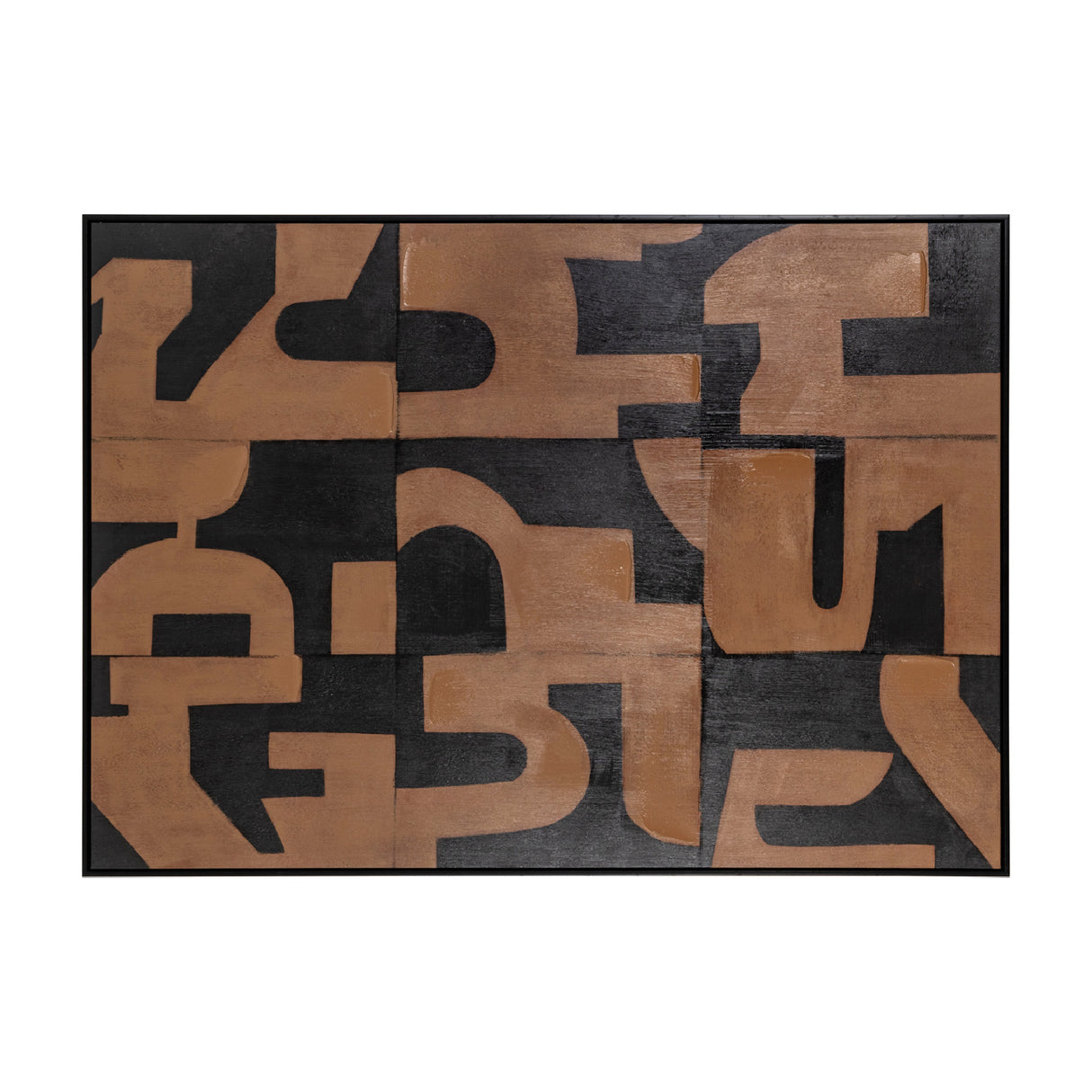 Brown Abstract Wall Art | Oroa.com