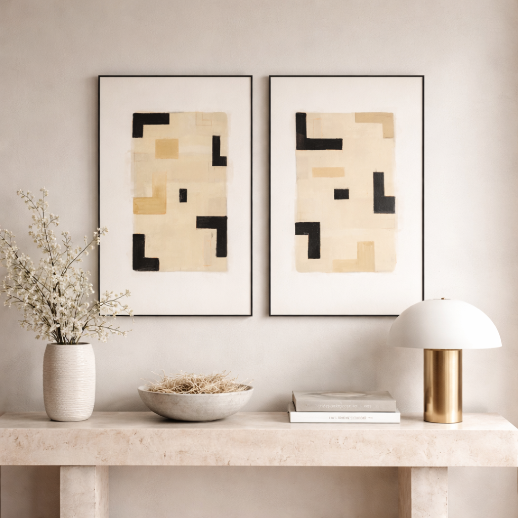 Beige Print Wall Art | Oroa.com