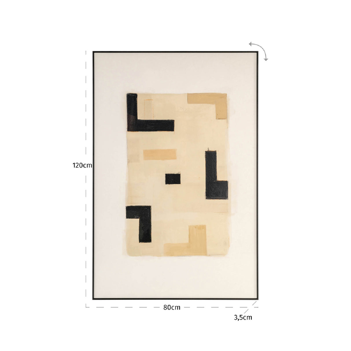 Beige Print Wall Art | Oroa.com