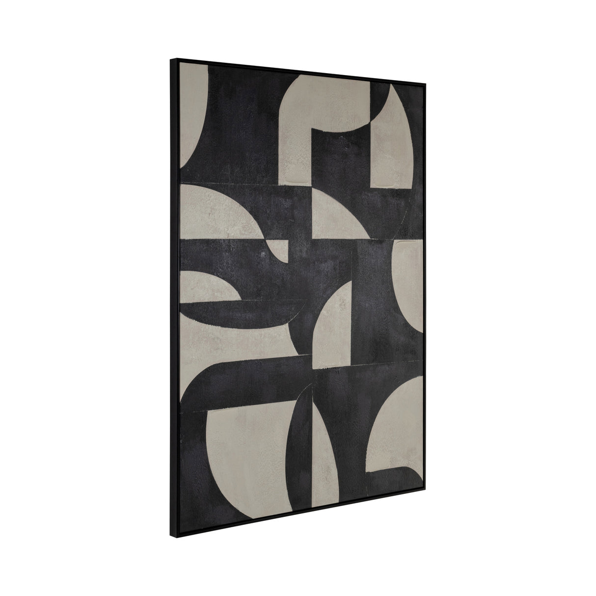 Black Geometrical Pattern Wall Art | Oroa.com